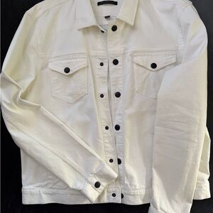 John Varvatos White Shirt Jacket